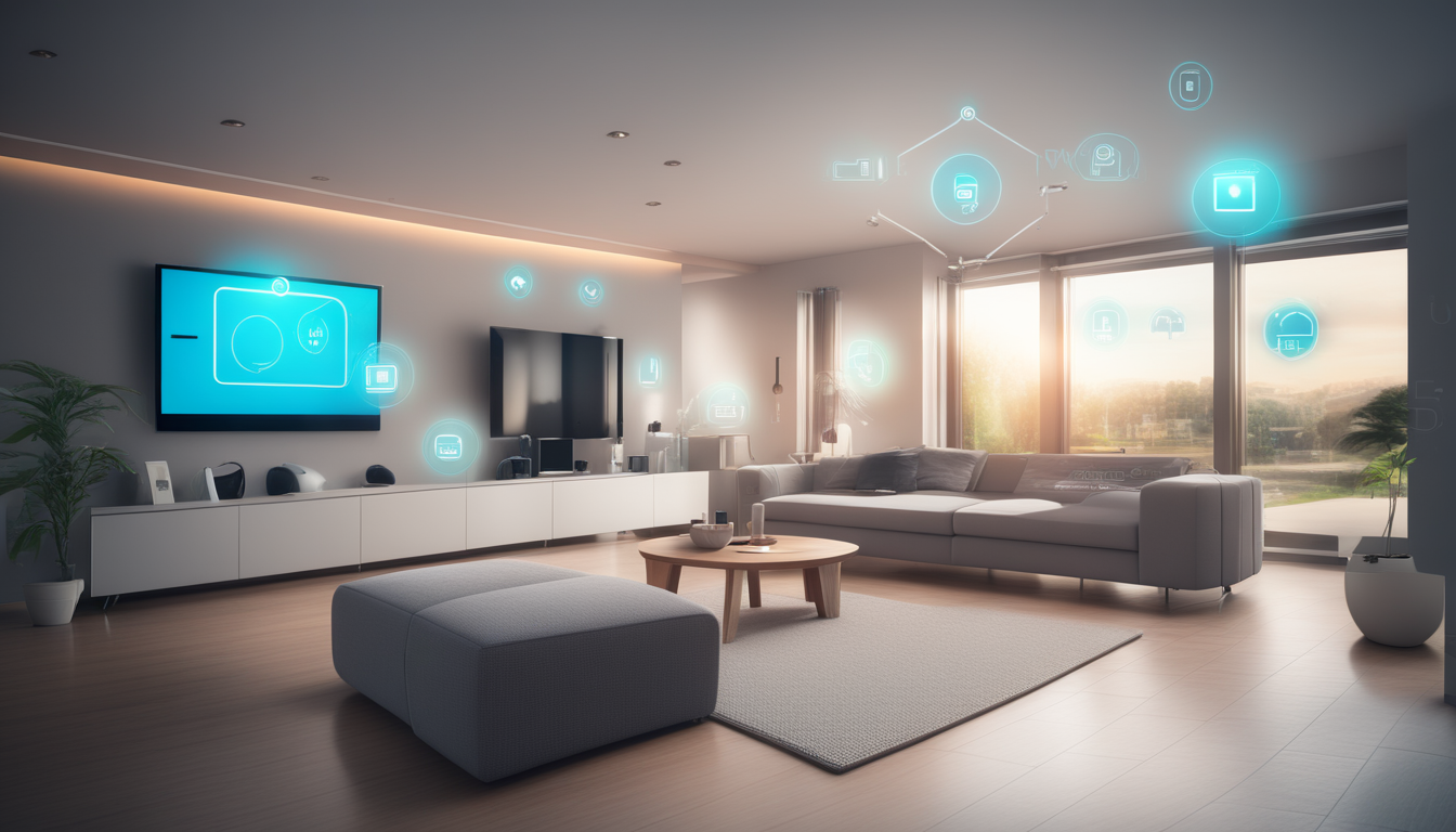 Picture depicting a smart home of the future